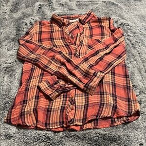 Plaid Button-Up Flannel
